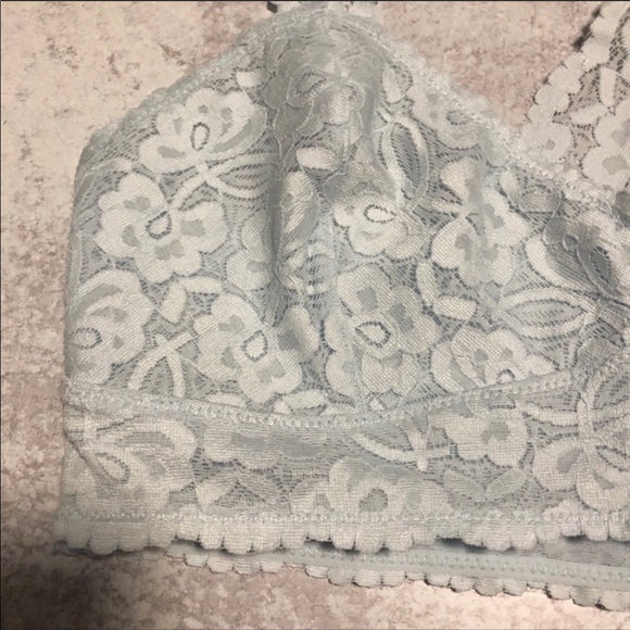 Free People Galloon Lace Bralette Blue Small NWT - Picture 7 of 13